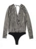 BCBGeneration Metallic Silver Bodysuit Size S - photo 2