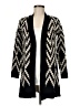Cyrus Chevron-herringbone Black Cardigan Size 8 - photo 1