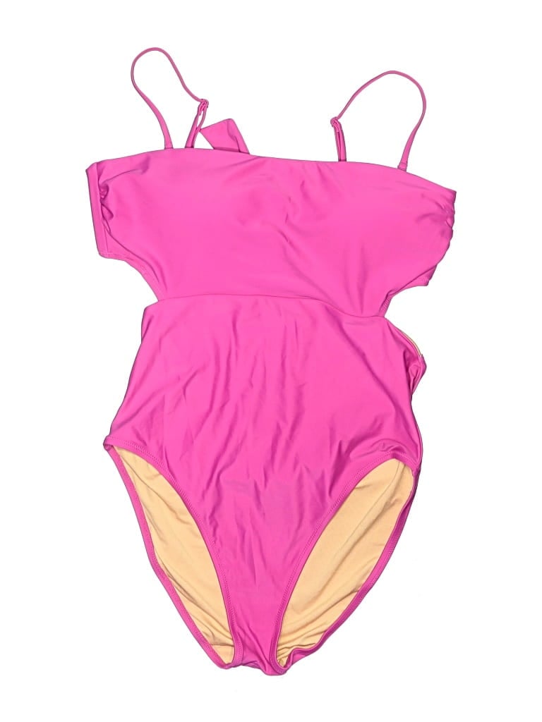 Pre-owned Jcrew One Piece Swimsuit In Pink