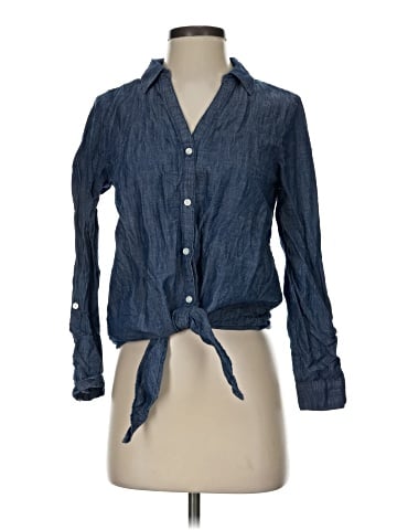 Soft Joie Long Sleeve Button-Down Shirt (view 1)