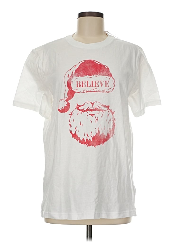 Pre-owned Old Navy Short Sleeve T-shirt In White
