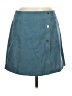 Shein 100% Polyester Solid Teal Casual Skirt Size 6 - photo 1