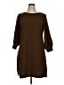 Sandra Darren Chevron-herringbone Brown Casual Dress Size XL - photo 1