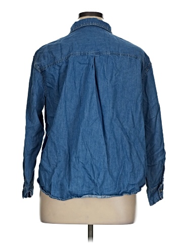 Maurices 3/4 Sleeve Button-Down Shirt (view 2)