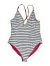 Unbranded Stripes Red One Piece Swimsuit Size MedEstimated - photo 1
