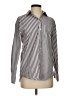 A New Day Stripes Silver Long Sleeve Blouse Size XS - photo 1