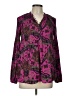 Unbranded Paisley Purple Long Sleeve Blouse Size L (estimated) - photo 1