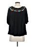 Assorted Brands 100% Rayon Black 3/4 Sleeve T-Shirt Size S - photo 2
