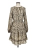 Shein 100% Polyester Animal Print Tan Casual Dress Size S - photo 1