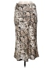Polly Animal Print Silver Casual Skirt Size 6 - photo 2