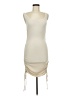 Assorted Brands Solid Ivory Cocktail Dress Size M - photo 1