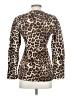 Aligne 100% Cotton Animal Print Brown Blazer Size EU 32 / US 2 - photo 2