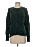 Christian Siriano 100% Polyester Metallic Green Pullover Sweater Size S - photo 1