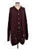 Textures 100% Cotton Burgundy Cardigan Size 2 - photo 1