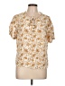 Como Black Gold Short Sleeve Blouse Size L - photo 1