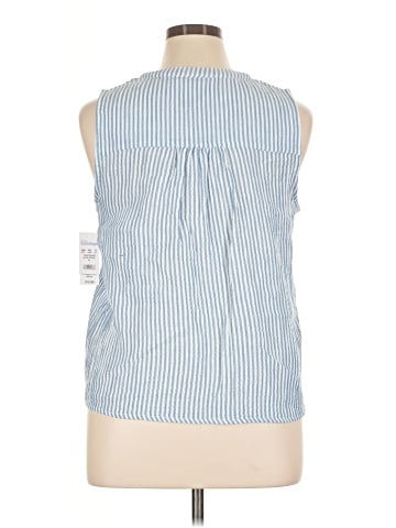 Morgan Taylor Sleeveless Button-Down Shirt (view 2)
