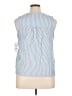 Morgan Taylor 100% Cotton Blue Sleeveless Button-Down Shirt Size XL - photo 2