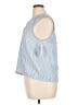 Morgan Taylor 100% Cotton Blue Sleeveless Button-Down Shirt Size XL - photo 5