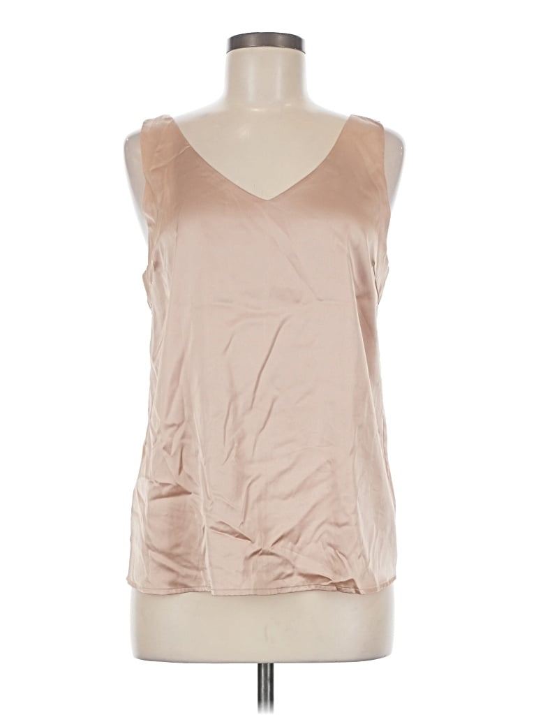 Pre-owned Ekouaer Sleeveless Blouse In Tan