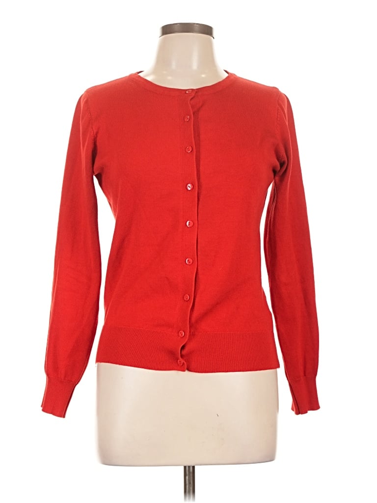 Pre-owned Grace Karin Cardigan Sweater In Red