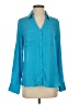 Express Teal Long Sleeve Blouse Size S - photo 1