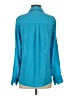 Express Teal Long Sleeve Blouse Size S - photo 2