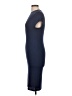 Double Zero Solid Blue Casual Dress Size L - photo 5
