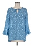 Jordan 100% Polyester Blue 3/4 Sleeve Blouse Size M - photo 1