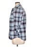 Eddie Bauer 100% Nylon Plaid Blue 3/4 Sleeve Button-Down Shirt Size XL - photo 5