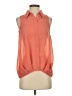 Naked Zebra 100% Polyester Orange Sleeveless Blouse Size S - photo 1