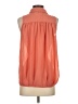 Naked Zebra 100% Polyester Orange Sleeveless Blouse Size S - photo 2