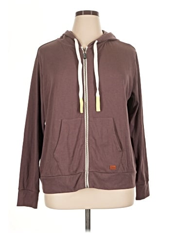 Peace Love World Zip Up Hoodie (view 1)