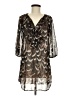 Classiques Entier 100% Polyester Brown 3/4 Sleeve Blouse Size M - photo 1