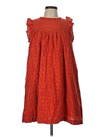 Madewell Eyelet Ruffle-Sleeve Mini Dress (view 1)