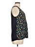 Merona 100% Polyester Blue Sleeveless Blouse Size M - photo 4