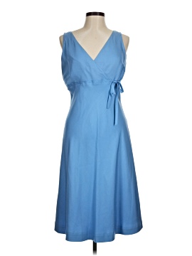 akris blue dress Midi A-Line Dress in Cotton Voile Lapis Blue / 8