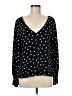 Sanctuary 100% Rayon Polka Dots Black Long Sleeve Blouse Size M - photo 1