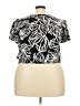 Nine West 100% Polyester Black Short Sleeve Blouse Size XXL - photo 2