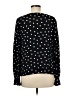 Sanctuary 100% Rayon Polka Dots Black Long Sleeve Blouse Size M - photo 2