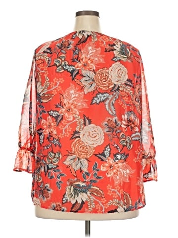 Sara Michelle 3/4 Sleeve Blouse (view 2)