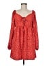 Wild Fable 100% Polyester Hearts Red Casual Dress Size M - photo 1