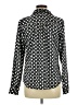 George Polka Dots Black Long Sleeve Blouse Size M - photo 2