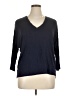 Gap 100% Rayon Blue 3/4 Sleeve Top Size XL - photo 1