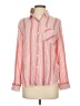 Rails Stripes Red Long Sleeve Button-Down Shirt Size XS - photo 1