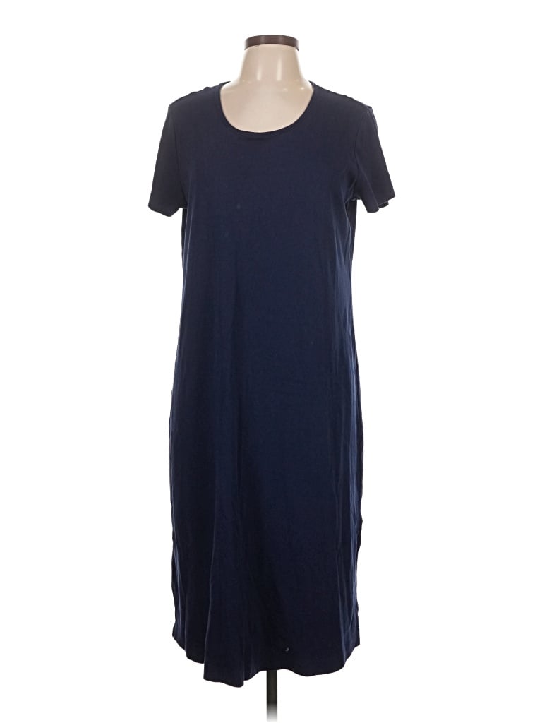 Pre-owned Lands' End Casual Dress In Blue