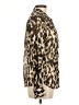 Guess 100% Polyester Animal Print Brown Long Sleeve Blouse Size M - photo 4