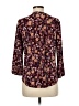 Vince Camuto Floral Burgundy 3/4 Sleeve Blouse Size M (estimated) - photo 2