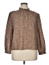J. McLaughlin 100% Tencel Tweed Brown Long Sleeve Blouse Size XL - photo 1