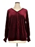 Shein Curve 100% Polyester Burgundy Long Sleeve Blouse Size 16 Plus (2) - photo 1