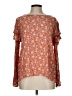 Perfect Peach Orange 3/4 Sleeve Blouse Size L - photo 1
